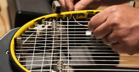 tighter strings on tennis racket